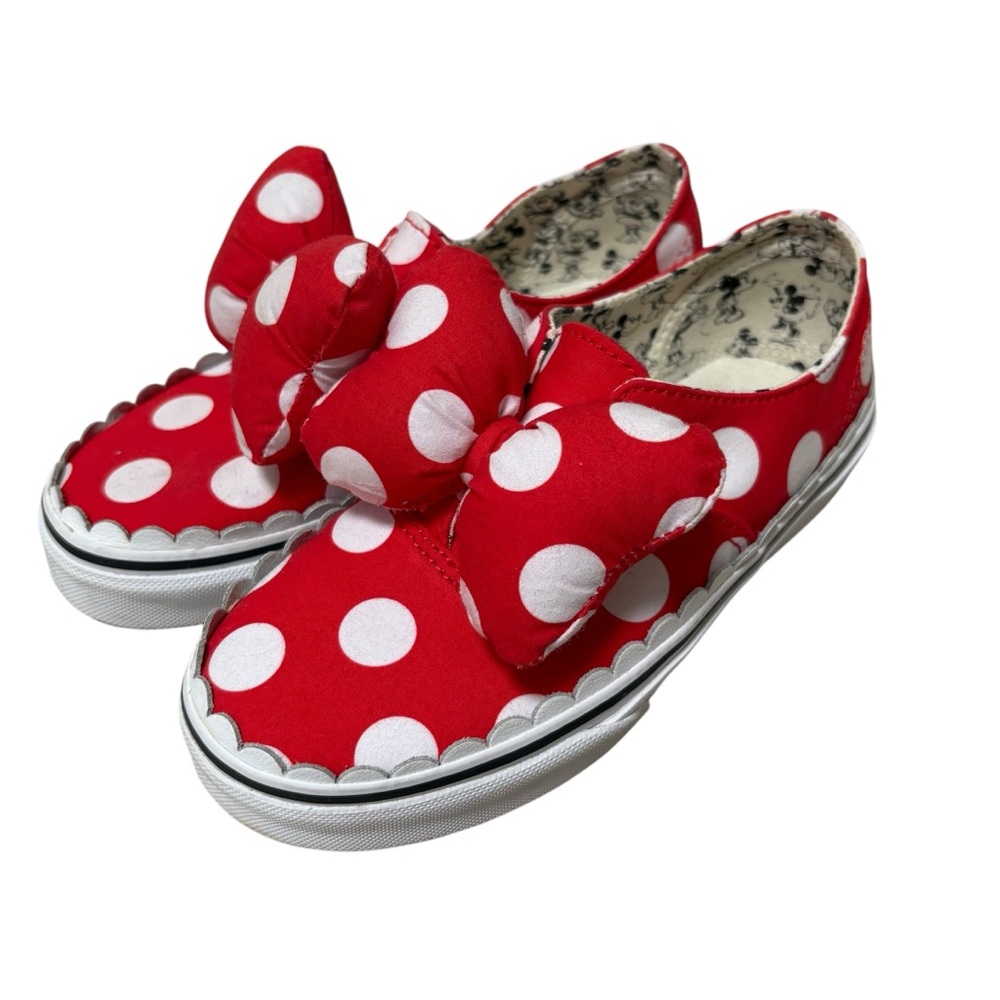 Vans x Disney Minnie Mouse Authentic Bow Sneakers Red White